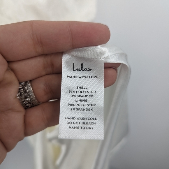 NWT LULU'S Promise My Passion Bridal Maxi V-neck Sleeveless Spaghetti Strap Dres - Picture 7 of 10